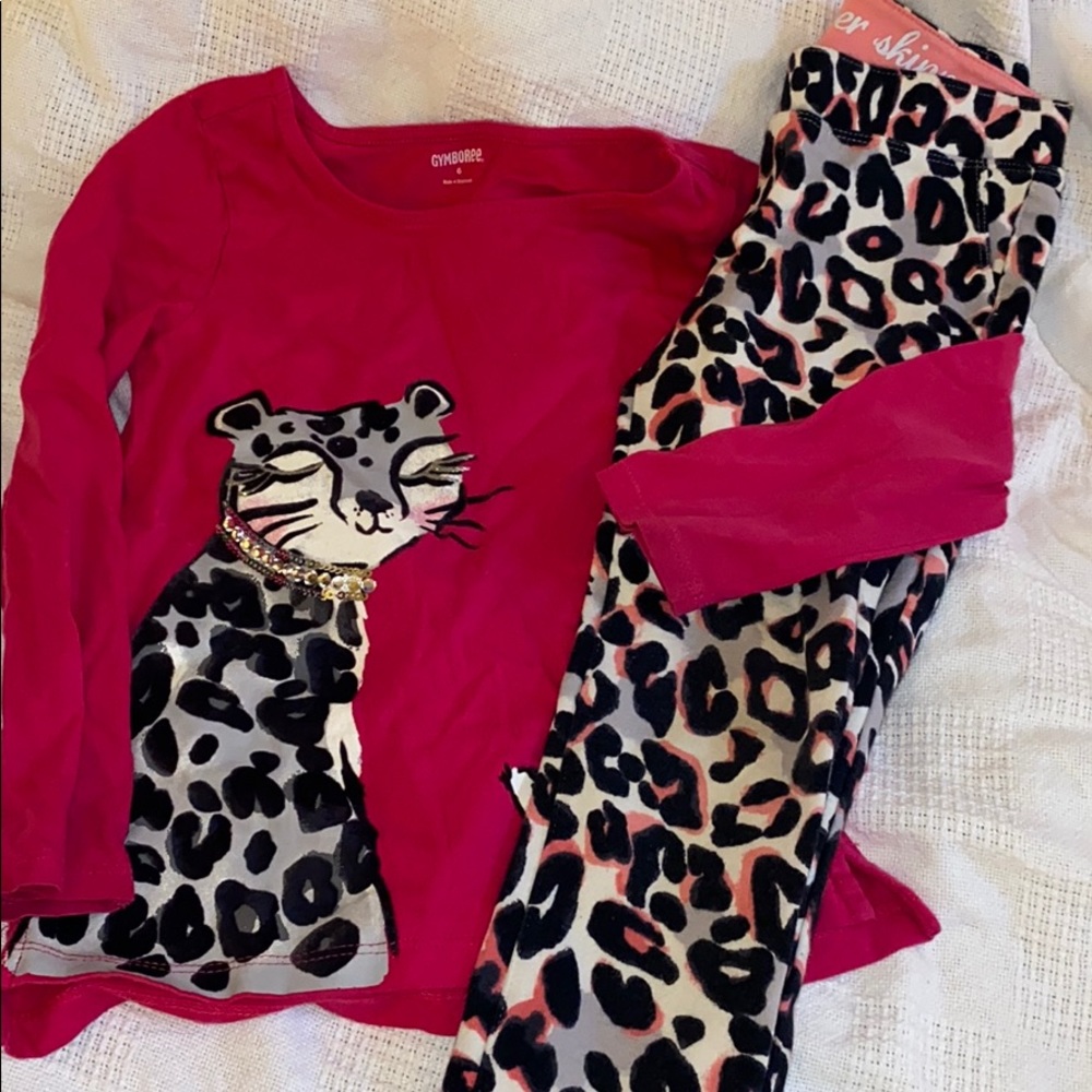 GYMBOREE 2pc Top/Pants sz 5-6 EUC